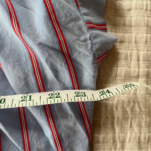 Madewell Striped Button Down Short Sleeve Shirt - XS - Picture 8 of 9